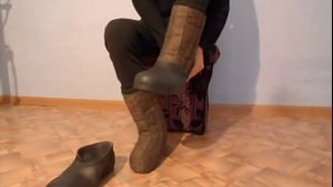 бурки зимние с галошами