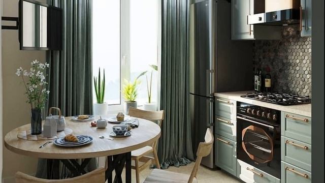 Маленькая #кухня с выходом на балкон. смотреть онлайн