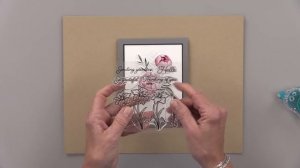 5 Minute Cards- Grounding Your Focal Images with Stenciling