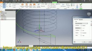 TUTORIAL#13 AUTODESK INVENTOR 2018 "SPIRAL" and "FLAT PATTERN" SPIRAL COIL