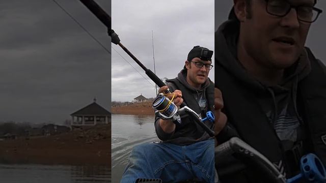 Catching a trophy trout from a kayak (Boone Lake)