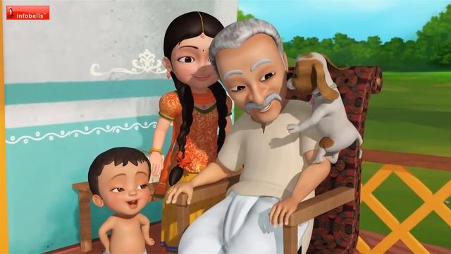 Nana ji | Hindi Rhymes for Children | Infobells смотреть онлайн