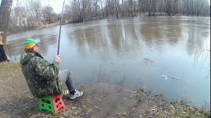 Ловля себеля верховодки уклейки на прибывающей воде Псел весна 2018
