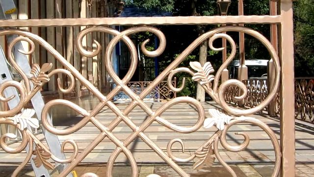 Красивое ограждение веранды террасы кованые перила смотреть онлайн