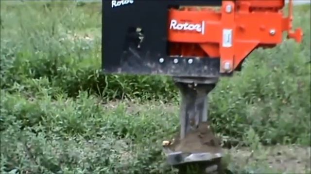 Корчеватель пней - бур FERRI Rotor на экскаватор смотреть онлайн