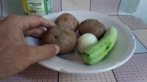 1382, Картофельный салат с луком, огурцом, растительным маслом, Ростовский, от Дмитрия из Орла,