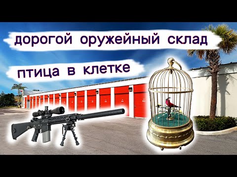 Дорогой оружейный склад, птица в клетке, антиквариат. Брошенный склад.