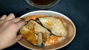 Зубатка в духовке  с овощами. Вкусный и нежный стейк зубатки в духовке