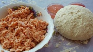 Рыбные пельмени из горбуши