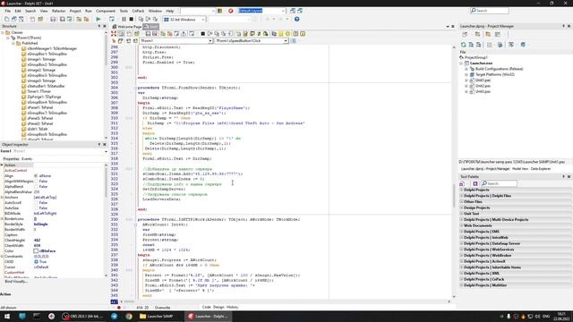 Delphi XE7 Launcher SAMP v2 Source Code смотреть онлайн