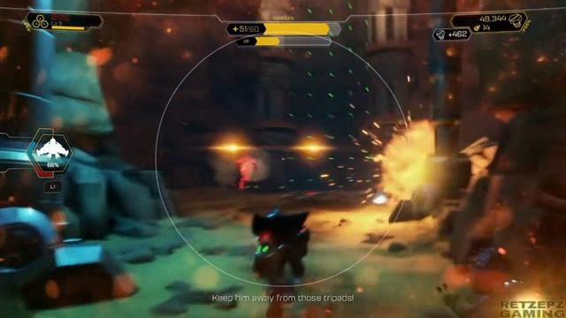 Ratchet & Clank PS4 - Full Game Walkthrough (All Gold Bolts and RYNO Holocards) смотреть онлайн
