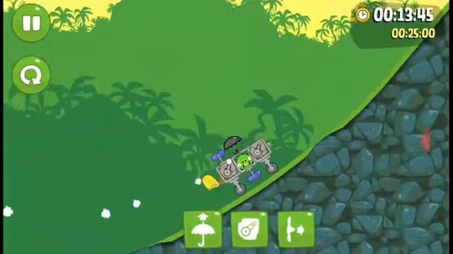 Игра Bad piggies плохие свиньи прохождения 1 уровня на три звезды. ROAD HOGS