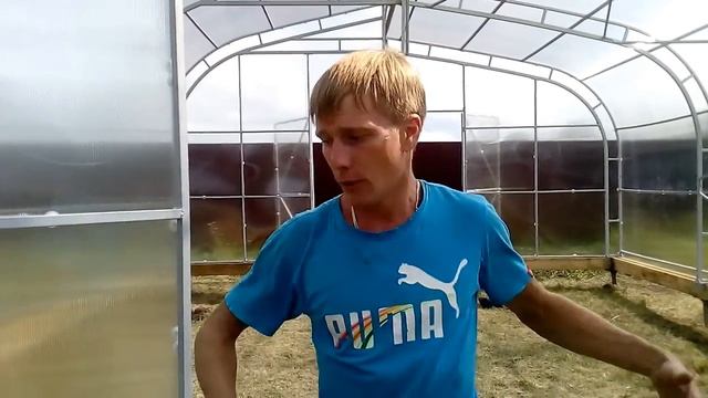 Теплица по Митлайдеру, размер 6х6 метров.Промышленная теплица из поликарбоната