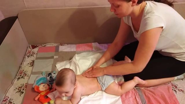 Массаж грудничку 6 месяцев для укрепления мышц спины