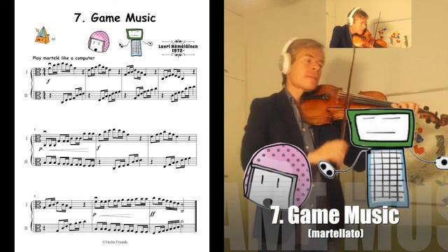 7.  Game Music martellato for 2 violas
