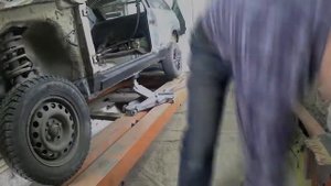 замена порогов и пола 2108...