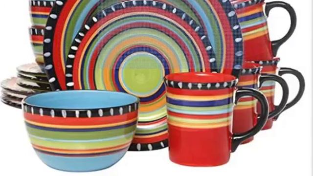 BEST SELLER Gibson Elite Pueblo Springs 16-Piece Dinnerware set, Multicolor смотреть онлайн