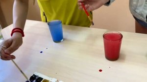 Эксперимент с водой разной плотности (горячая, холодная)