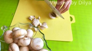 РЕЦЕПТ ЖАРЕНЫХ ШАМПИНЬОНОВ С КАРТОШКОЙ!