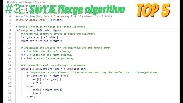 Learn Python basics with only 5 algorithms