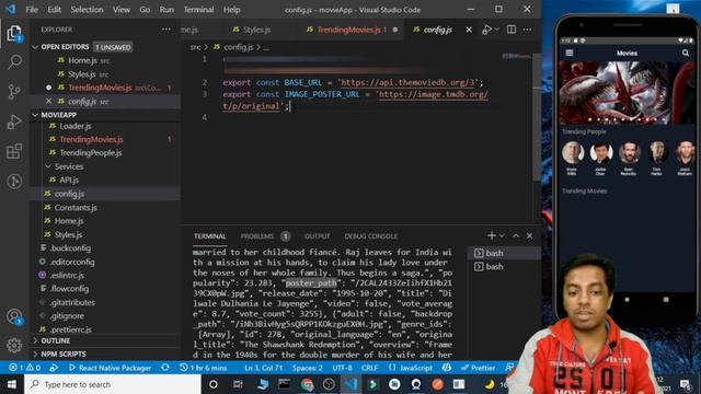 React Native Movie App Part-III || React Native Projects || React Native Tutorials смотреть онлайн