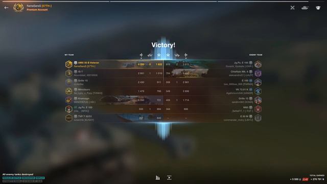 AMX 50 B & AMX M4 mle. 54 • WoT Blitz Gameplay смотреть онлайн