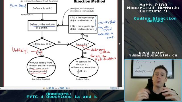 Lecture 9 - Coding Bisection Method смотреть онлайн