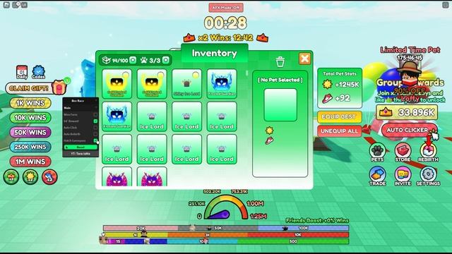 Roblox Bee Race Script - Infinite Wins | Free Robux Pets смотреть онлайн