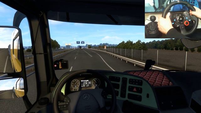 ETS 2 - Mercedes Actros Transporting Centerings Part 2 | Logitech G29 Gameplay смотреть онлайн