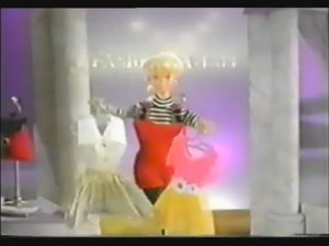 1995 Реклама аутфитов куклы Барби МаттелBarbie Fashion Avenue