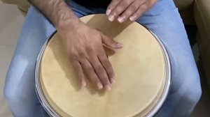 Djembe online class… faculty demonstrates the basic rhythm of the Reggaeton beat !