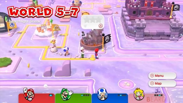 Super Mario 3D World - Full Game Walkthrough (4 Players) смотреть онлайн