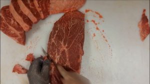 How to cut Flatiron Steaks.