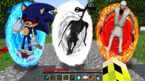 ВЫБЕРИ ПРАВИЛЬНЫЙ ПОРТАЛ СИРЕНОГОЛОВЫЙ SIREN HEAD СОНИК EXE SCP 096 СКРОМНИК БИТВА МАЙНКРАФТ