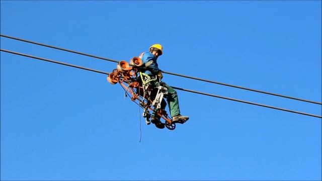 Обслуживание ⚡️ЛЭП 400кВ⚡️