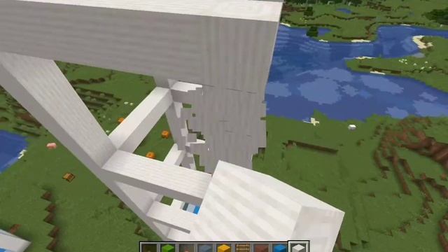 Как построить дом из 4 разноцветных квадратов в Майнкрафт. смотреть онлайн