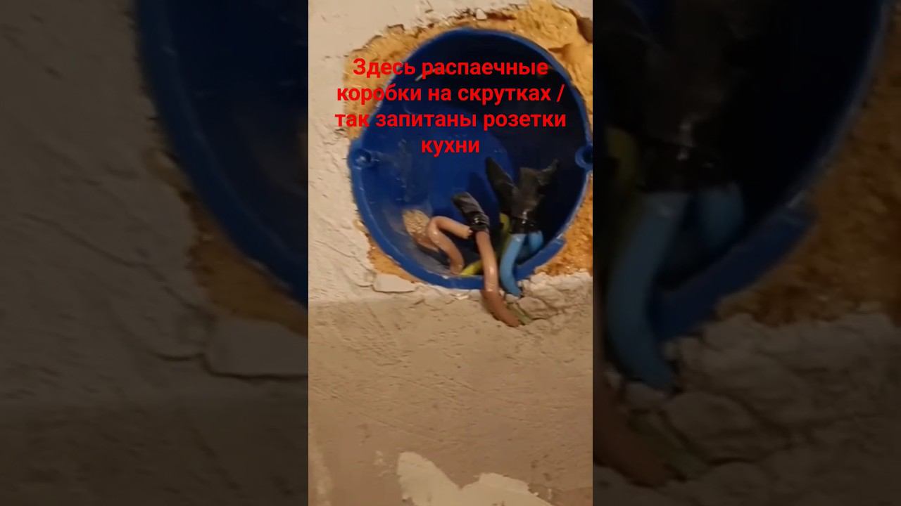 Распаечная коробка на скрутках #электропроводка #распаечнаякоробка