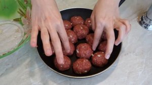 МЯСНЫЕ ШАРИКИ В СОУСЕ. ТЕФТЕЛИ БЕЗ РИСА. БЫСТРО И ВКУСНО.