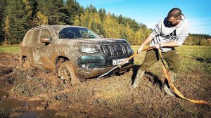Новый Prado за трактором в пашню?! Японский УАЗ с дизелем против Русской грязи! Бездорожье