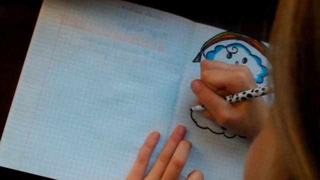 Как нарисовать милое и симпатичные облако ^_^.. смотреть онлайн
