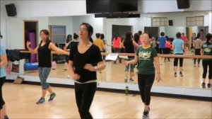 Cha cha line dance, music by PussyCat Dolls “Sway”!﻿ (MVI 4234 DanceToFit D 122018)