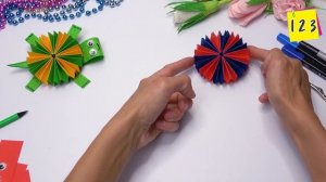 3d paper turtle | Moving paper toys easy