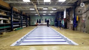 Изготовление крыши из тента ПВХ для прицепа 13.6м,pvc,awning,material,Work,MANUFACTURING,ROOF