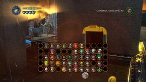 LEGO Batman 2 DC Super Heroes - Unlocking All Heroes in Gotham City North (Gold Doors)