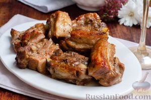 Кофе с мясом круче кофе с молоком. 
СВИНЫЕ РЕБРЫШКИ В КОФЕЙНОМ МАРИНАДЕ