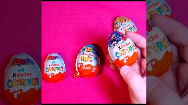 Candy's Kinder ASMR lollipops satisfying video relaxing Kinder Joy, Kinder Surprise #shorts (18)