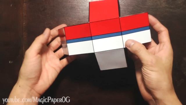 Papercraft - how to make a pokeball