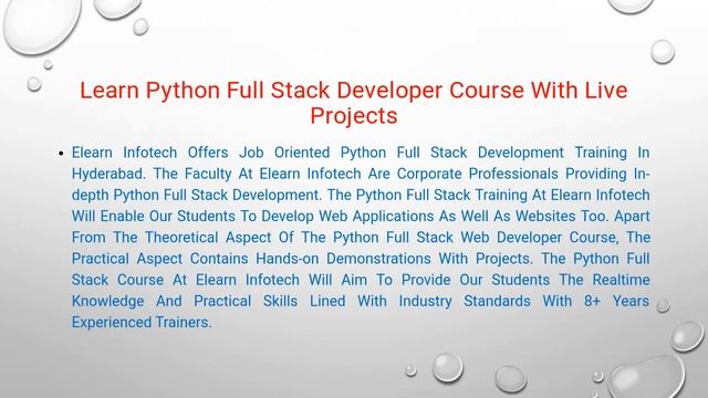 Python Full Stack Course in Hyderabad