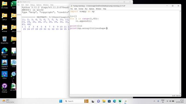 Python Machine Learning Tutorial -1(numpy module)