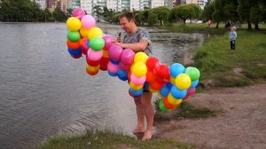 BALLOON CHALLENGE | МАТРАС ИЗ ВОЗДУШНЫХ ШАРОВ